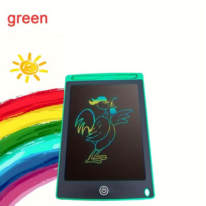 Red Green LCD Writing Tablet Doodle Board 21.59cm Colorful Erasable Drawing Pad