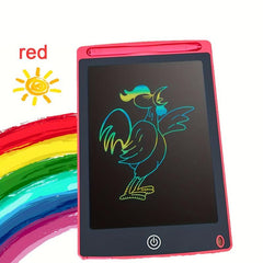 Red Green LCD Writing Tablet Doodle Board 21.59cm Colorful Erasable Drawing Pad