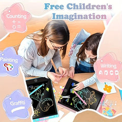 Red Green LCD Writing Tablet Doodle Board 21.59cm Colorful Erasable Drawing Pad