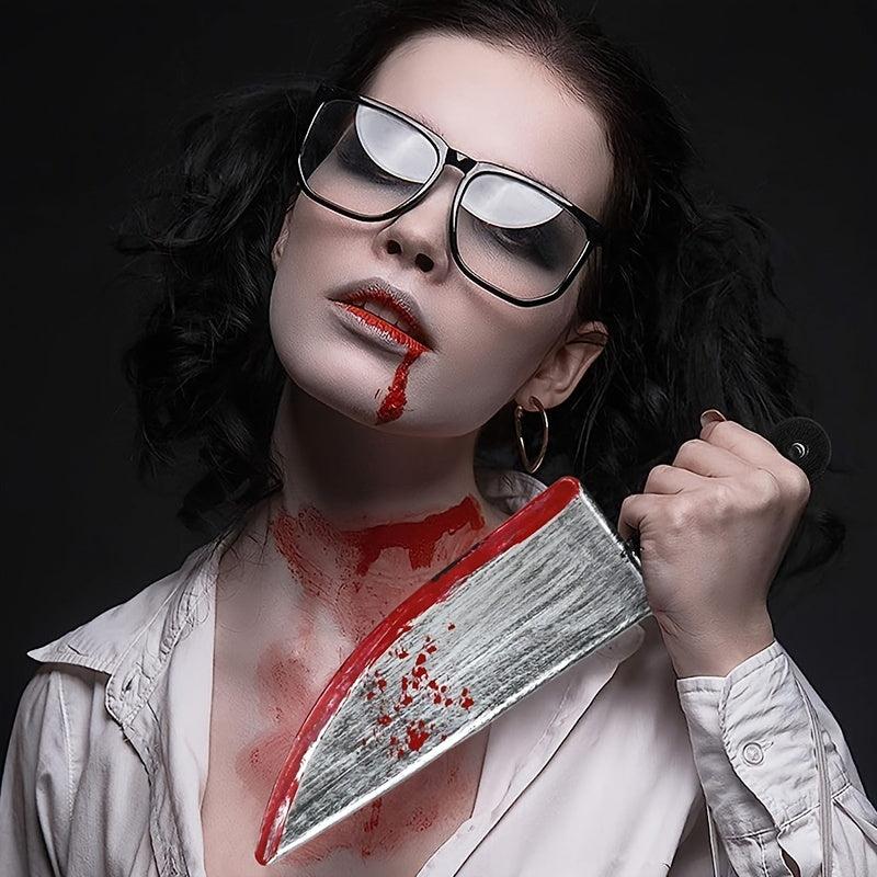 2pcs Halloween Horror Cosplay Rubber Horror Props Classic Halloween Decor