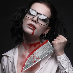 2pcs Halloween Horror Cosplay Rubber Horror Props Classic Halloween Decor