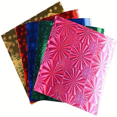 50 Sheet Origami Paper 5 Colors Square Laser Paper Glitter Folding Paper