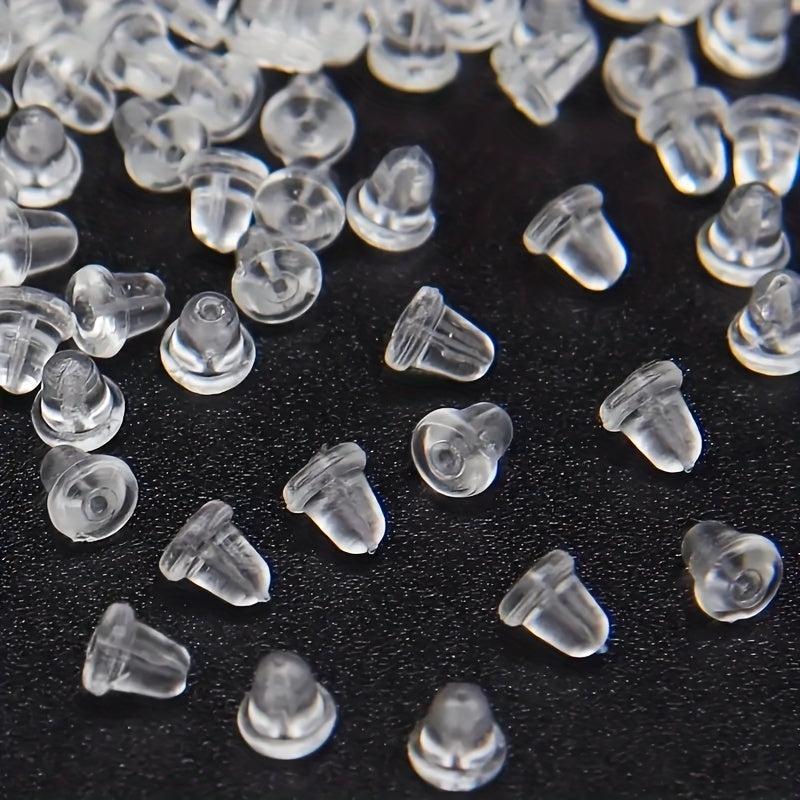 200pcs Earrings With Cap Back Buckle 5mm DIY Accessories