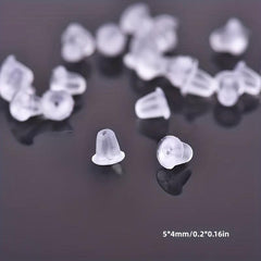 200pcs Earrings With Cap Back Buckle 5mm DIY Accessories