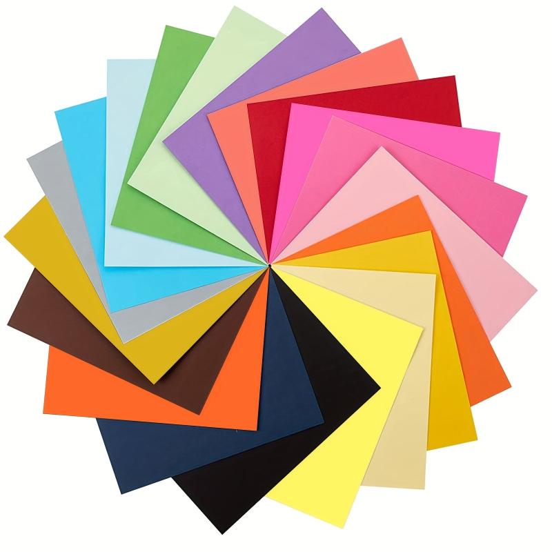 100 Sheets Colour Paper for DIY Cutouts & Printing
