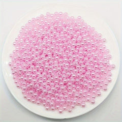 4 5 6 8 mm With Hole Pearl Hair Accessories Spacer Ball Loose Round Beads