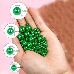 4 5 6 8 mm With Hole Pearl Hair Accessories Spacer Ball Loose Round Beads
