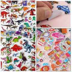10pcs Kids Stickers Girls Cartoon Dress Up 3D Puffy Bulk Stickers