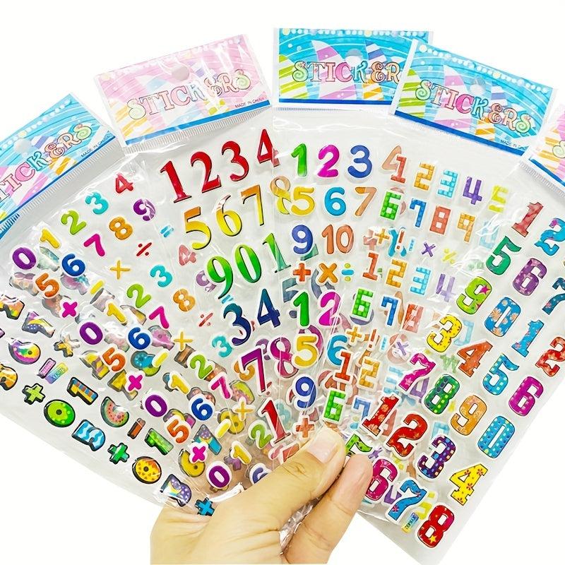 10pcs Kids Stickers Girls Cartoon Dress Up 3D Puffy Bulk Stickers