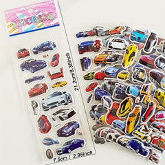 10pcs Kids Stickers Girls Cartoon Dress Up 3D Puffy Bulk Stickers