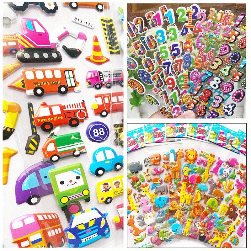10pcs Kids Stickers Girls Cartoon Dress Up 3D Puffy Bulk Stickers