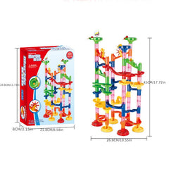 3D Track Roller Ball Building Blocks Three-dimensional Maze Pipe Assembled