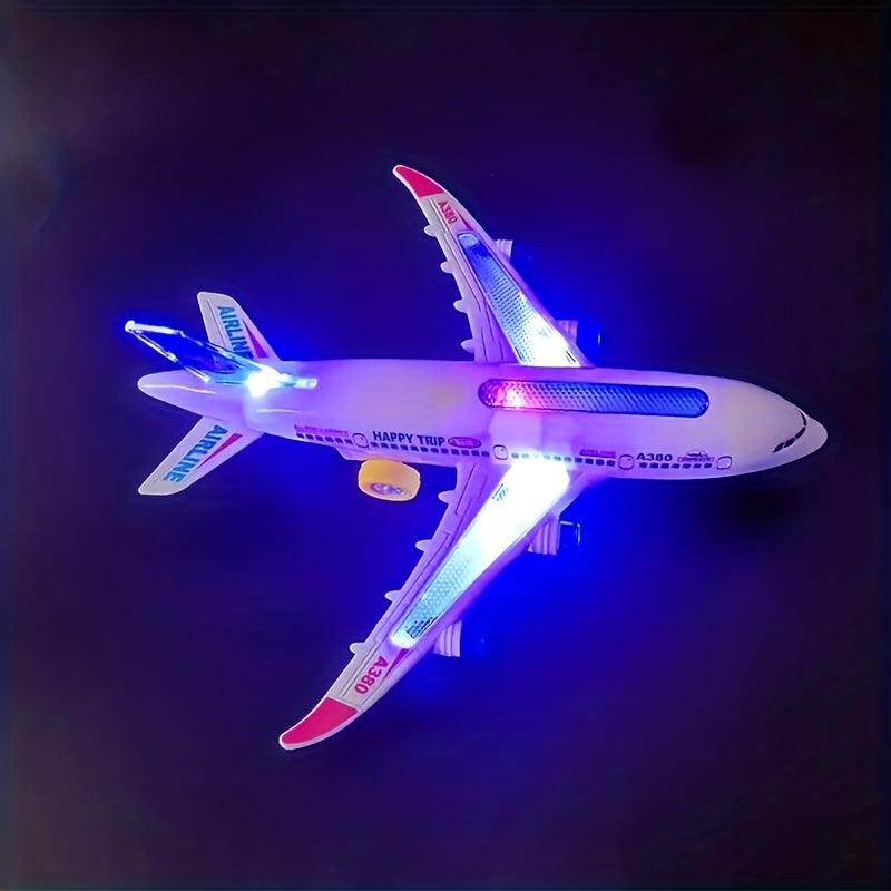 Luminous A380 Electronic Music Toy Airplane Passenger Model
