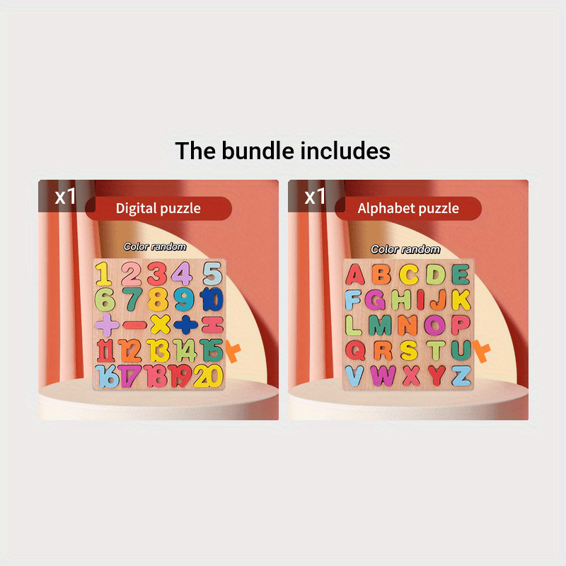 Number Letter Geometric Hand Grasping Building Blocks Puzzle Toys