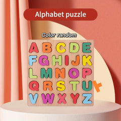 Number Letter Geometric Hand Grasping Building Blocks Puzzle Toys