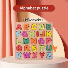 Number Letter Geometric Hand Grasping Building Blocks Puzzle Toys