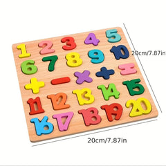 Number Letter Geometric Hand Grasping Building Blocks Puzzle Toys