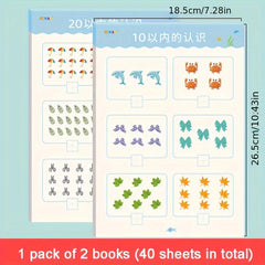 Kindergarten Math Workbook: Addition & Subtraction Within 20 - 40 Sheets