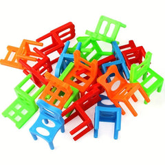 12pcs Stack Chair Building Blocks Toys Parent-child Interaction Christmas Gift