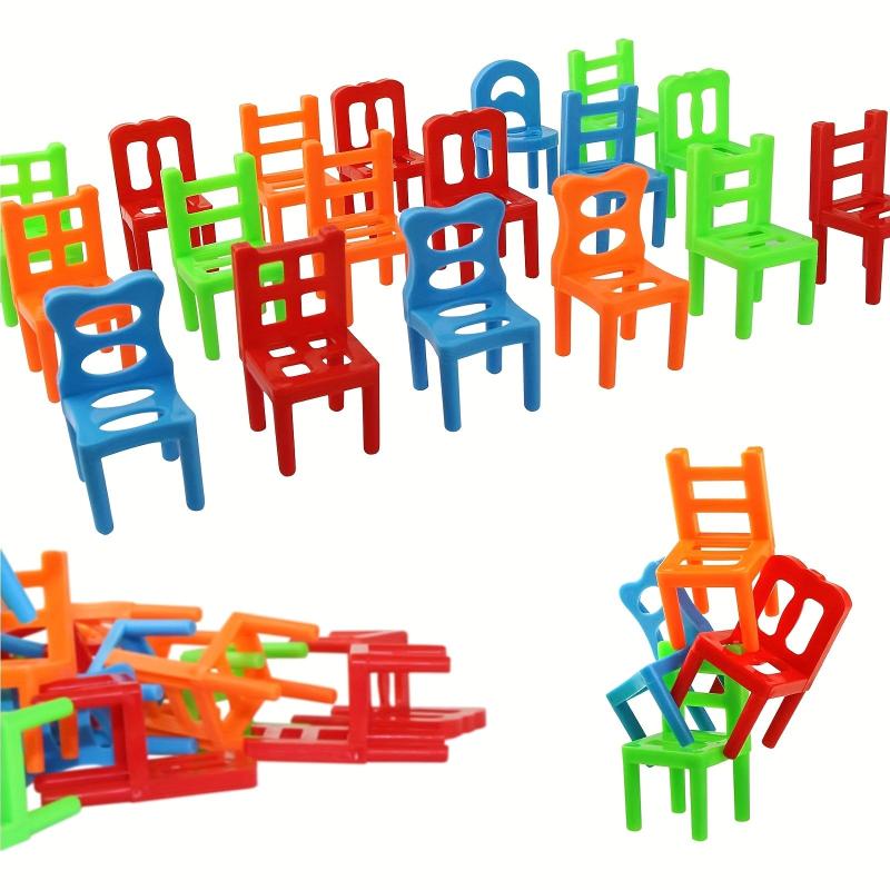 12pcs Stack Chair Building Blocks Toys Parent-child Interaction Christmas Gift