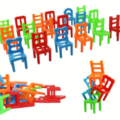 12pcs Stack Chair Building Blocks Toys Parent-child Interaction Christmas Gift