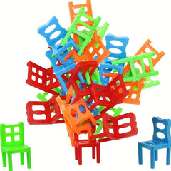 12pcs Stack Chair Building Blocks Toys Parent-child Interaction Christmas Gift