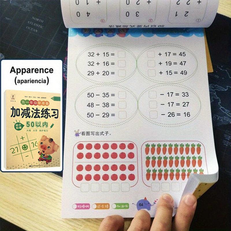 Children's Addition Subtraction Learning Math Handwriting Exercise Book