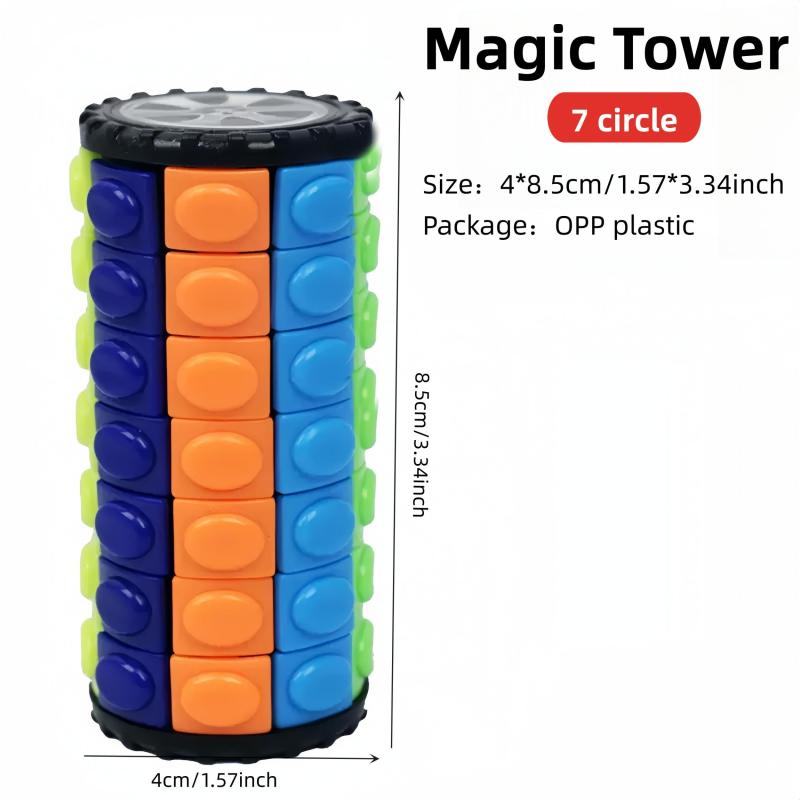 Educational Sorting Toy for Kids, Adults, Magic Tower DIY Stick Toy