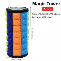 Educational Sorting Toy for Kids, Adults, Magic Tower DIY Stick Toy