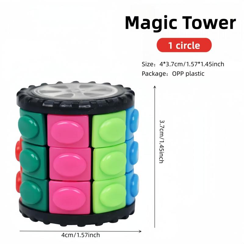 Educational Sorting Toy for Kids, Adults, Magic Tower DIY Stick Toy