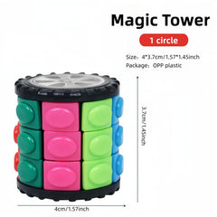 Educational Sorting Toy for Kids, Adults, Magic Tower DIY Stick Toy