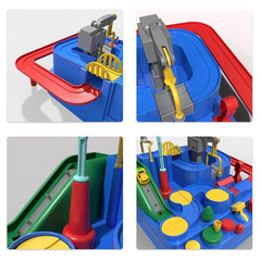 City Rescue Adventure Track Toy Set with 3 Mini Cars