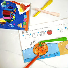 18 Colors Triangular Crayons for Kids Safe Non-Toxic Drawing Toys