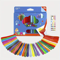 18 Colors Triangular Crayons for Kids Safe Non-Toxic Drawing Toys