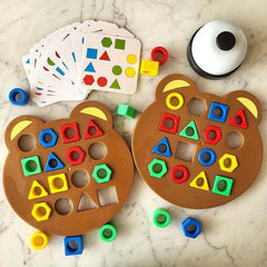 Kids' Geometric Shape Pairing Montessori Battle Game