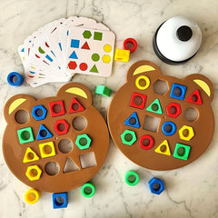 Kids' Geometric Shape Pairing Montessori Battle Game