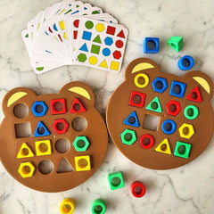 Kids' Geometric Shape Pairing Montessori Battle Game