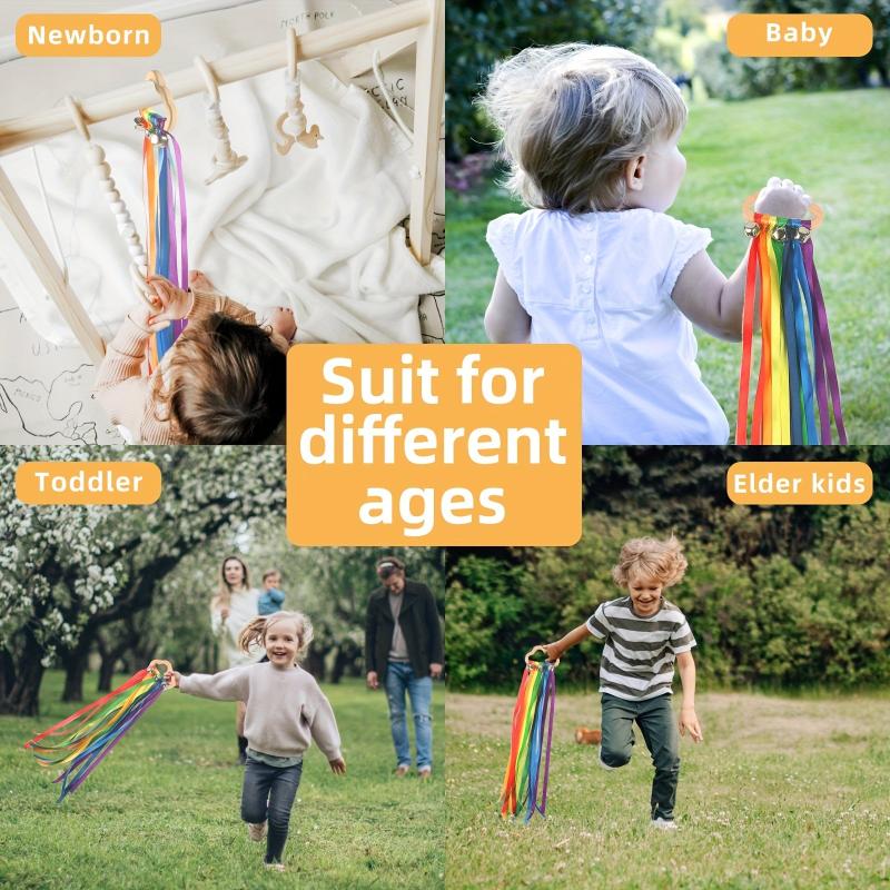 2pcs Cloud Ribbon Bell Hand Kite Toy DIY Craft