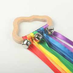 2pcs Cloud Ribbon Bell Hand Kite Toy DIY Craft