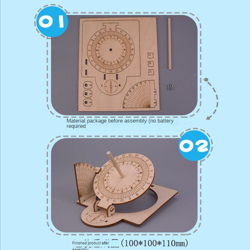 DIY Scientific Sundial Clock Kit: Fun Astronomy Experiment
