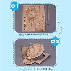 DIY Scientific Sundial Clock Kit: Fun Astronomy Experiment