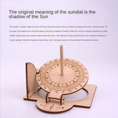 DIY Scientific Sundial Clock Kit: Fun Astronomy Experiment