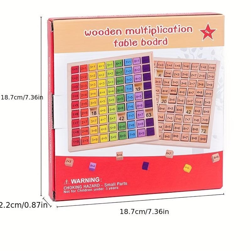 Wooden Multiplication Table Children's Early Education Toy