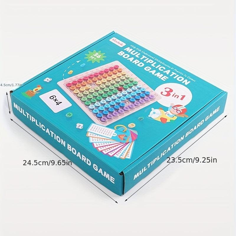 Educational 3-in-1 Multiplication Board for Kids - 99 Multiplication Board