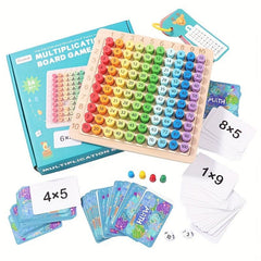 Educational 3-in-1 Multiplication Board for Kids - 99 Multiplication Board