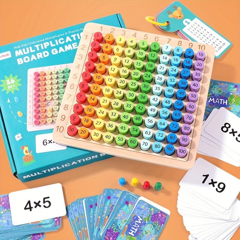 Educational 3-in-1 Multiplication Board for Kids - 99 Multiplication Board