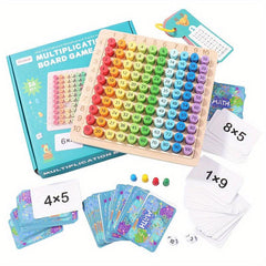 Educational 3-in-1 Multiplication Board for Kids - 99 Multiplication Board
