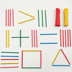 100 Pcs Montessori Number Counting Sticks Wooden Math Toys