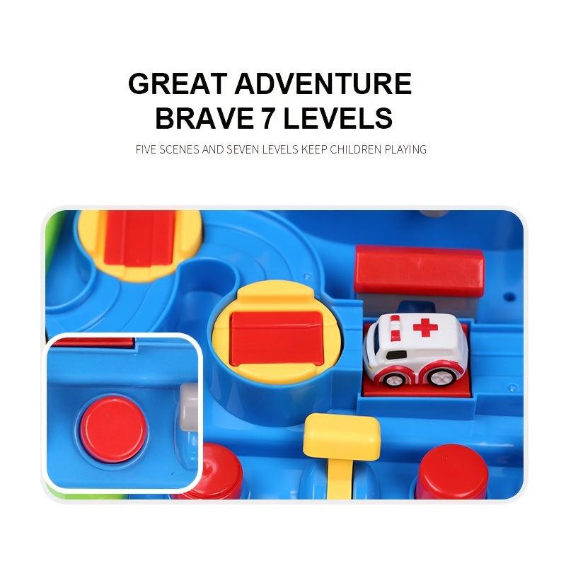 4 in 1 Race Track Car Adventure Set Educational Toys for 3 6 Year Old