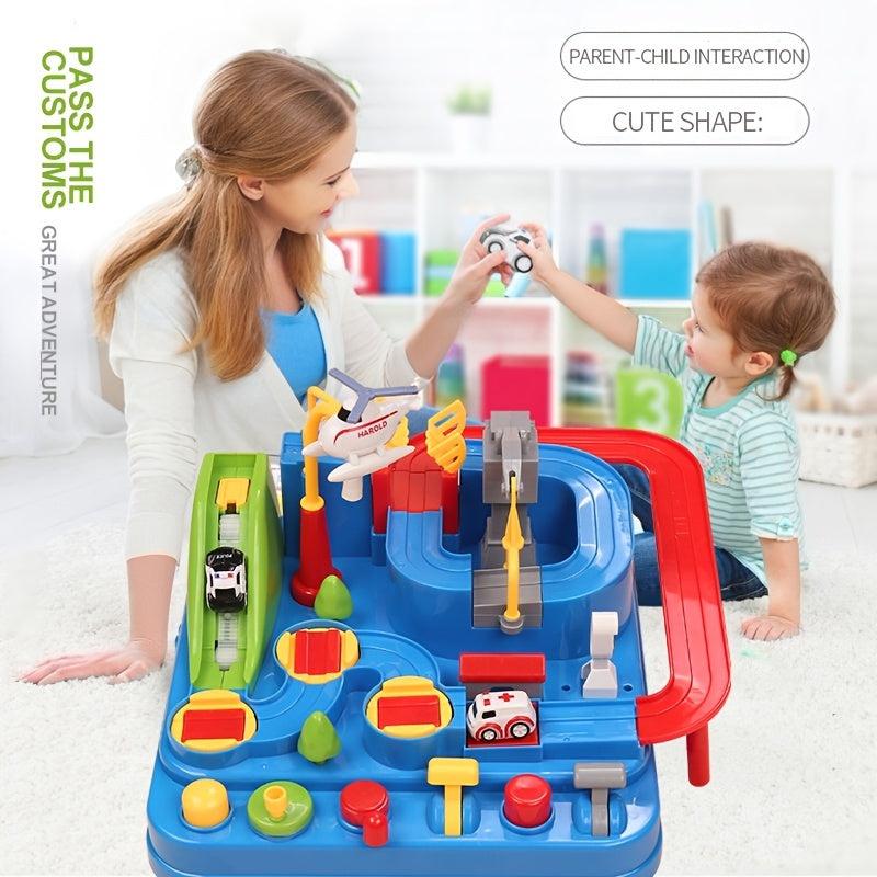 4 in 1 Race Track Car Adventure Set Educational Toys for 3 6 Year Old
